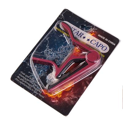 China New Color High Quality Guitar Capo Metal Aluminum Alloy GUITAR Quick Change Flange Key Acoustic Guitar Capo For Tone Adjusting for sale