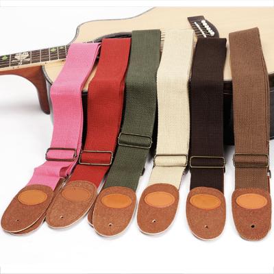 China National Adjustable Guitar Accessories OEM Cotton Guitar Strap for Bass Electric Guitar for sale