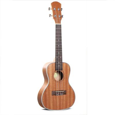 China Sapele Amazon hotsell 23 inch mahogany tenor sapele wood ukulele with diameter molded machine head for sale