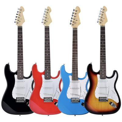 China 1*VOLUME: 2*TONE 6 string St electric guitar wathet color wholesale OEM guitar alder body roasted maple neck alnico pick electric guitar for sale