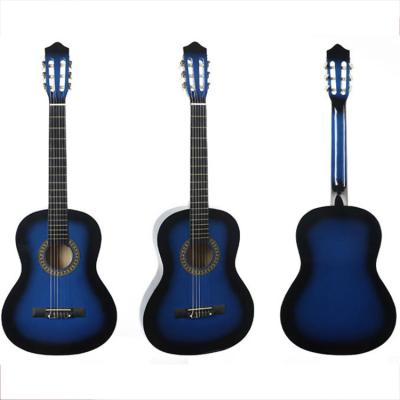 China BASSWOOD PLYWOOD Hot Sale Nylon POLISHED Guitar Manufacturer 39inch 4/4 Classical Guitar for sale