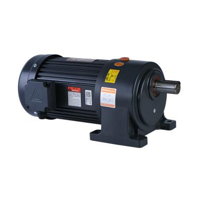 China 400w 0.5hp Wellen-Aluminiumwohnung des Elektromotor-Getriebe-28mm zu verkaufen