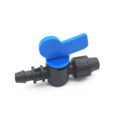 China Agriculture Irrigation Drip Pipe Fitting Agriculture Plastic Mini Lock Offtake Valve For Band for sale