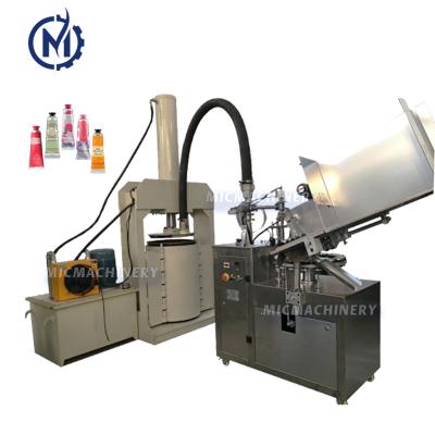 China Automatic Small Beverage Sealant Silica Gel Glue Aluminum Tube Paste High Viscosity Filling Sealing Machine for sale