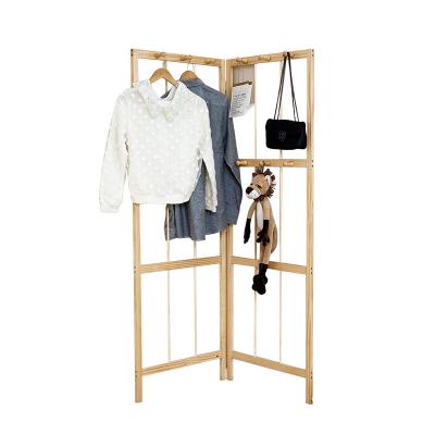 China Wooden Shelf (Other) Adjustable Portable Wooden Vertical Coat Rack Hanger for sale