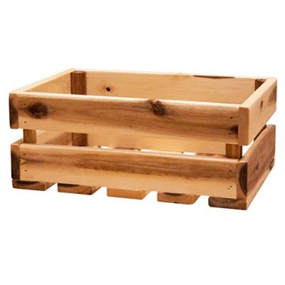 China Cheap Pallet India Wooden Vegetable Fruit Wine Kitchen Wooden Crate For Hold Food Coffees for sale