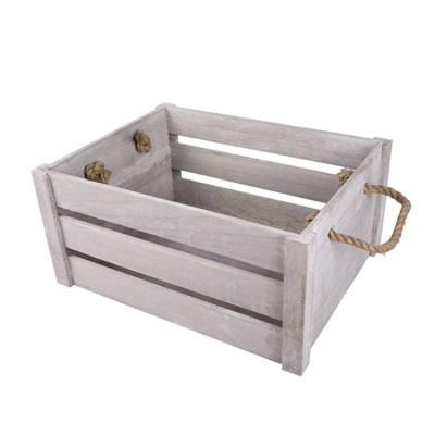 China Europe Durable Low Price Home Decor Tray Wooden Decorative Storage Crate Display for sale