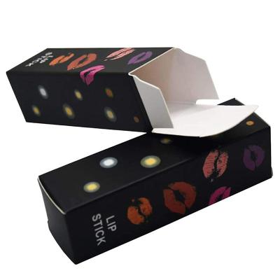 China Custom High Quality Recycled Materials Logo Print Colorful Lipstick Packaging Box Lips Annotate Cosmetic Boxes Skin Care Products Box For Packaging for sale