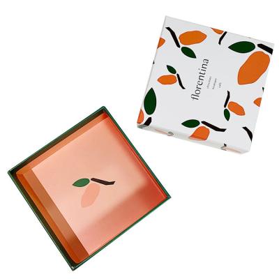 China Recycled OEM ODM Cardboard Biodegradable Paper Beauty Materials Cosmetic Cardboard Printed White Packaging Two Pieces Of Lid And Base Cardboard Boxes for sale