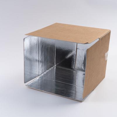 China Recycled Materials insulated food cooler packaging boxes carton for transporting frozen shipping cold chain insulation box paper Refrigerated for sale