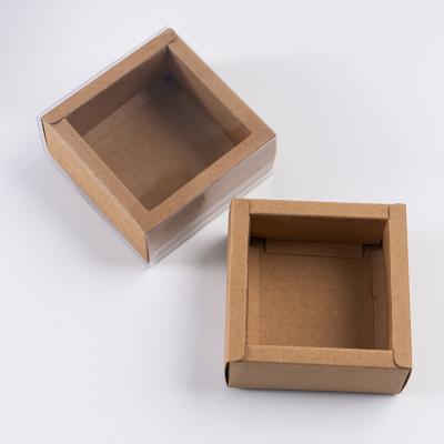 China Recycled Materials Manufacturer 2*3-Slot Brown Kraft Paper Gift Boxes With Lid Packaging With 3*3-Slot Divider Insert Drawer Custom Type Kraft Box for sale