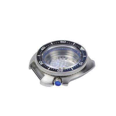 China Fast Delivery 44Mm Famous Brand Men's Watch 316L Movement 316L Stainless Steel Sapphire Crystal For Nh 35A Automatic Watch Case for sale