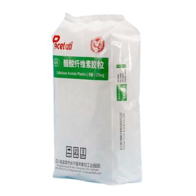 China Food grade moisture proof high quality white pe sack heavy duty bags for cellulose acetate plastics 25kg for sale