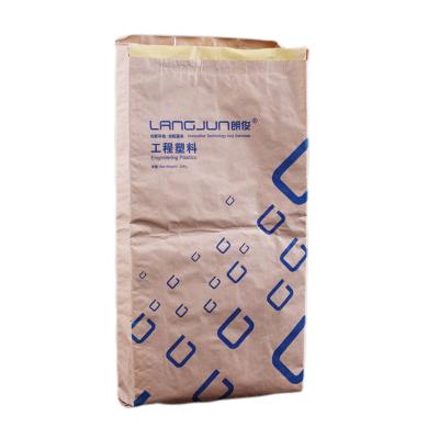 China Impact Resistance 20kg 25kg Paper Plastic Composite Kraft Bag For Engineering Plastics Packing for sale