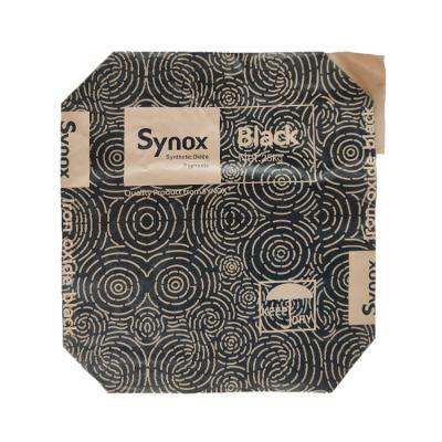 China Recycled Materials Printing Block Mortar Kraft Paper Custom Bottom Dry Valve Packaging Bags 10kg 25kg 50kg for sale