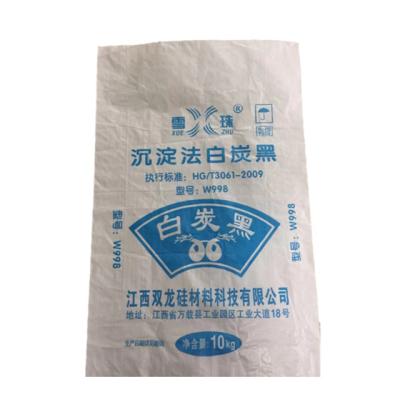 China Factory Supplier Recyclable Large Rack Clear Empty Non Slip Recycled PP Woven Bag For Fertilizer And Cement for sale