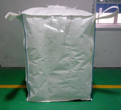 China Un 500kg 1000kg 1ton flexible large flat bottom pp fibc fabric jumbo bags for transportation use and sand for sale