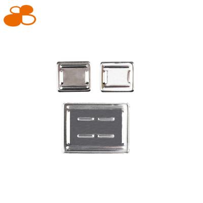 China Waterproof High Quality Stamping Aluminum Stretch Pan Square Shape Empty Metal Foil Eyeshadow Palette Pans for sale