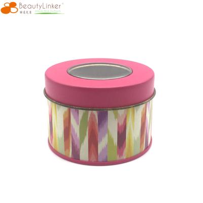 China Biodegradable Private Label Customization OEM Cosmetic Box Tea Round Tins Tin Can With Lid Packing Container for sale