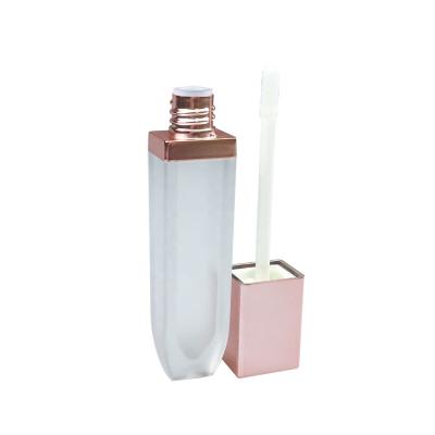 China Empty Square Plastic Cosmetics Private Label Lip Gloss Container for sale