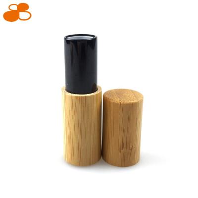 China Custom Single Wall Empty Bamboo Lip Balm Tubes Lipstick Pencils Lip Pomade Stick Deodorant Tube for sale