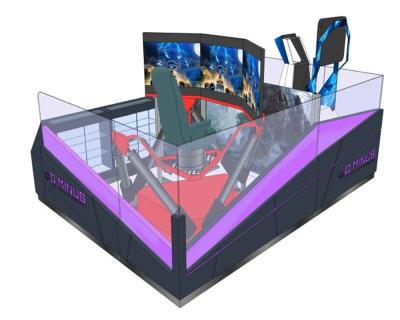 China VR Kiosk Mall Display Kiosk Customizd VR Experience Booth Stylish Special Design for sale