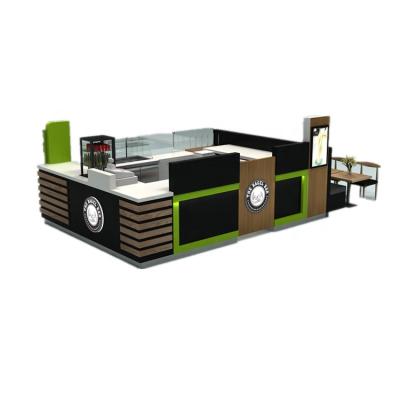 China Fashionable Wooden Kiosk Design Fancy Food Kiosk Crepe Food Mall Donut Mobile Donut Food Kiosk For Sale for sale