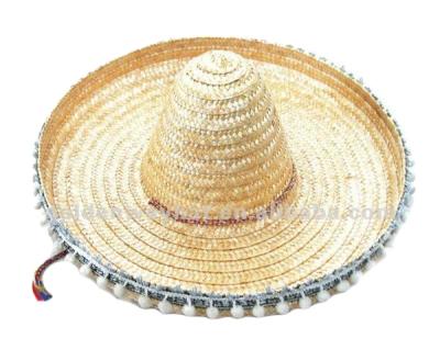 China Mexican Wide Brim Straw Hat Mexican Sombrero Sun Visor Sun Hats Sombreros de Mujer Playa Beach Customized Summer Straw for sale