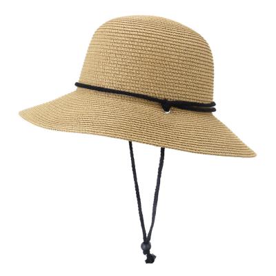 China Goldenway High Quality Straw Bucket Custom Handmade Straw Brim Sun Brim Straw Hat Ladies Wide Brim Weaving Ladies for sale