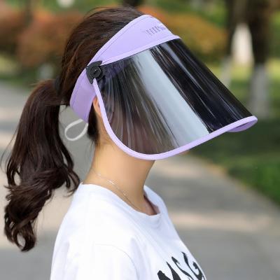 China Can put customer's logo on the hat outdoor high quality fashion PVC UV protection sun visor hat for sale