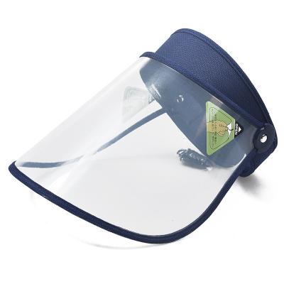 China Can Put Customer's Logo On Transparent Personal Protective Hat Sun Protection Visor for sale