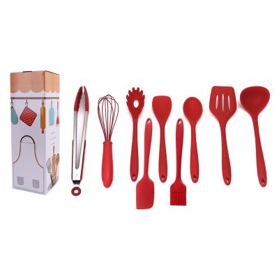 China Sustainable High Quality Nonstick Heat Resistant 9 Pcs Silicone Cooking Utensils Set for sale