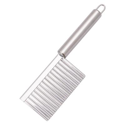 China Sustainable Vegetable Corrugated Stainless Steel Cutting Tool Potato Cutter Knife for sale