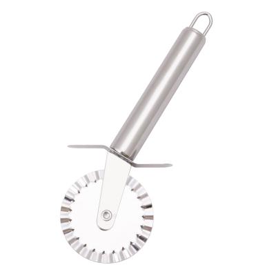 China Kitchen Instruments Stainless Steel Single Ended Pizza Baking Wheels Cutter for sale