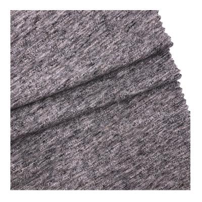 China 100%Cotton Blend Heather Gray Wick AB Anti-Static Yarn Jersey Fabric For Hoodies for sale