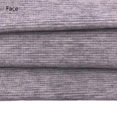 China Ladder Coupling Tank Top Fabric Double Face Flame Retardant Textured Rib Knit Fabric With Stretch For Jacket Cuff And Collar for sale