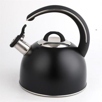 China Sustainable 3L Stove Kettle Whistling Stainless Steel Water Kettle Stovetop Whistling Tea Kettle for sale