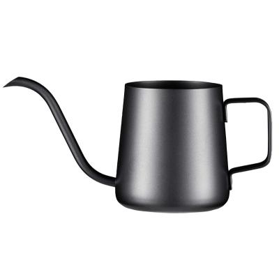 China Modern 250ml 350ml 600ml Powder Coating Stainless Steel Pour Over Kettle Gooseneck Spout Coffee Teapot for sale