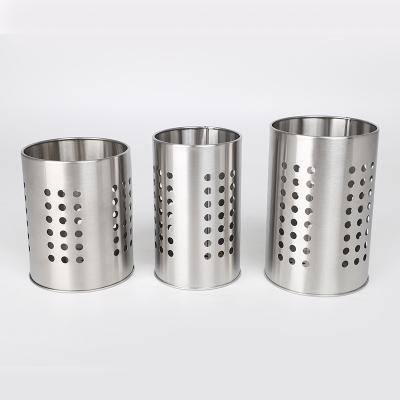 China Sustainable Stainless Steel Kitchen Utensil Holder Chopstick Cutlery Holder for sale