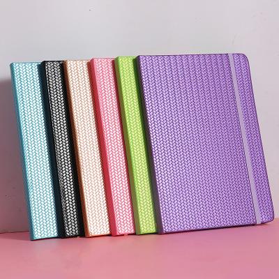 China Plain Weave A5 Diary Mini Notebook A7 Notebook Hardcover Business Planner Printed Simple Custom Planner for sale