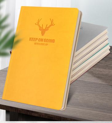 China Custom Printed Logo Planner Leather Planner Diary A5 Paperback Notebook for sale