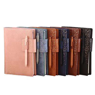 China 2021 Free Samples Promotion PU Diary Planner Printed Good Selling Leather Notebook Customizable for sale