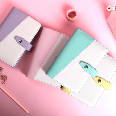 China New fashion design spiral spiral loose leaf portable colorful notebooks for girls for sale