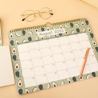 China Hot Selling Logo Hanger Printing Calendar Custom Desk Calendar Plan Premium Table Horizontal Section for sale