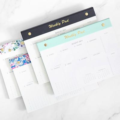 China New Design Desk Calendar Daily Weekly Schedule To Do List Notes Cardboard Planner Calendar for sale