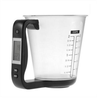 China Wasser-/Milch-Messbecher Anzeige 1kg/1g Digital LCD mit schwarzem Griff zu verkaufen