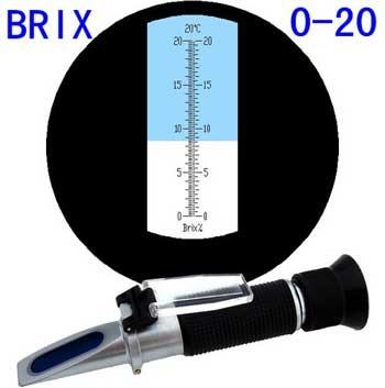 China refractómetro de los 0 a 20 PCT Brix en venta