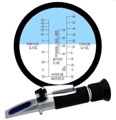 China -60 al refractómetro de la batería 32°F en venta