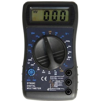 China DT820C Small Digtal Multimeter With Temperature Test Function For Beginner for sale