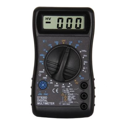 China DT820D 50Hz Square Wave Output Small Digtal Multimeter With Ergonomic Design For Beginner for sale